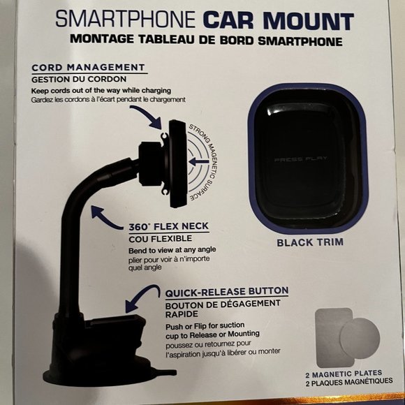 Car Mount for a Windshield & Dashboard (For a Smartphone / new) (w/a/x) - Picture 3 of 10